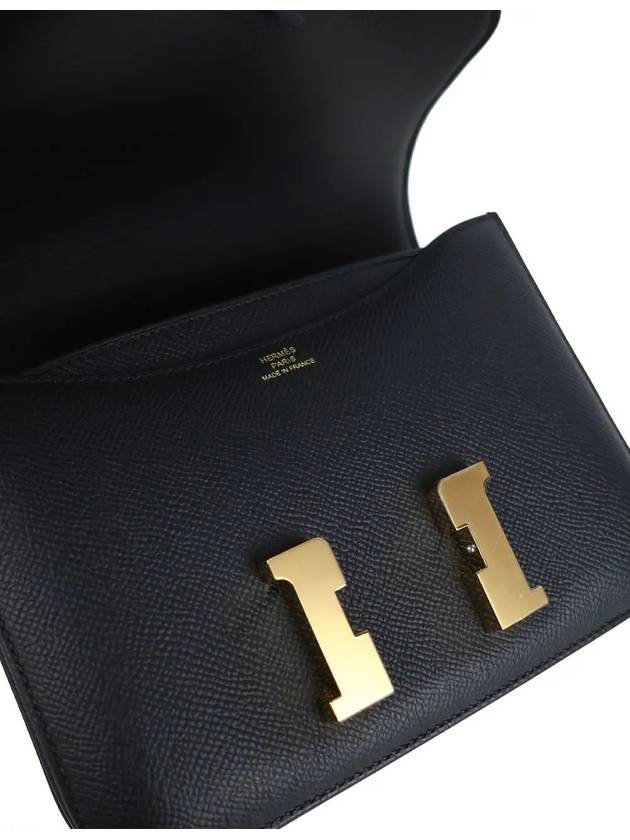 Black Absong Constance III Mini 18 Gold W - HERMES - BALAAN 6