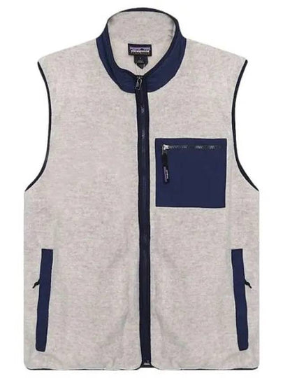 Men's Synchilla Fleece Vest Oatmeal Heather - PATAGONIA - BALAAN 2