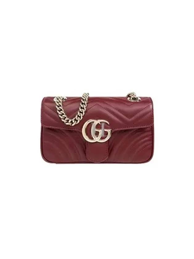 GG Marmont Shoulder Bag Burgundy - GUCCI - BALAAN 2