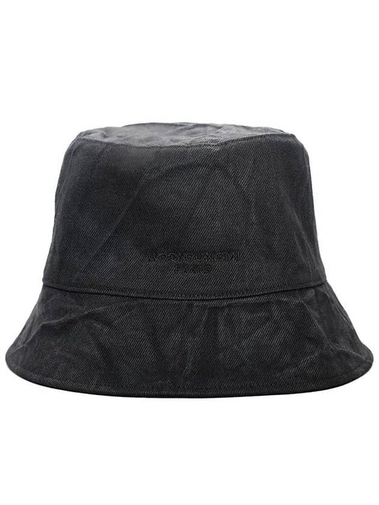 Men's Crinkle Denim Bucket Hat Black W233AC53853B - WOOYOUNGMI - BALAAN 1