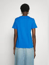 XS size Max Mara SANTE Ssangde logo cotton tshirt 59760439 003 blue - WEEKEND MAX MARA - BALAAN 5