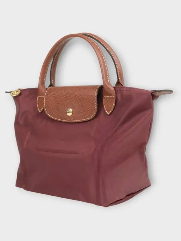 Le Pliage Original Small Tote Bag Burgundy - LONGCHAMP - BALAAN 4