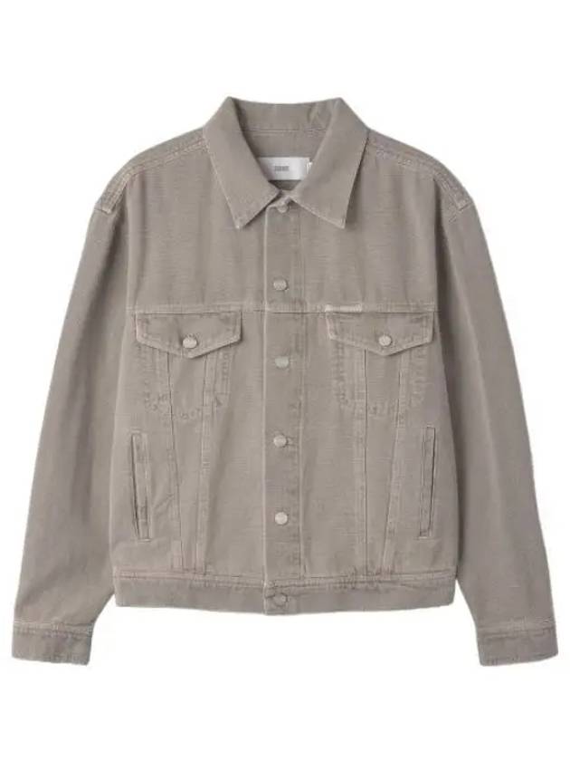 Cotton Canvas Jacket Gray Veneer Denim - CLOSED - BALAAN 1