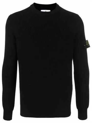 Wappen Logo Patch Knit Black - STONE ISLAND - BALAAN 1