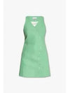 Suiting Sleeveless Short Dress Women's Green - GANNI - BALAAN 2