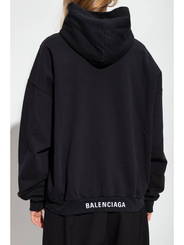 Medium Fit Hoodie Black - BALENCIAGA - BALAAN 5