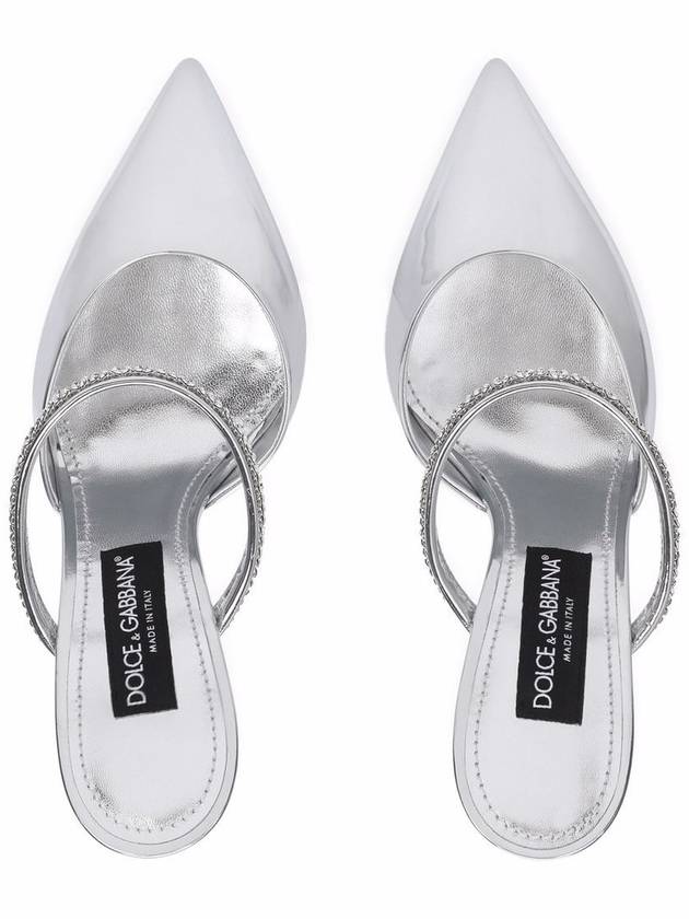 strap sandals heel silver - DOLCE&GABBANA - BALAAN 3