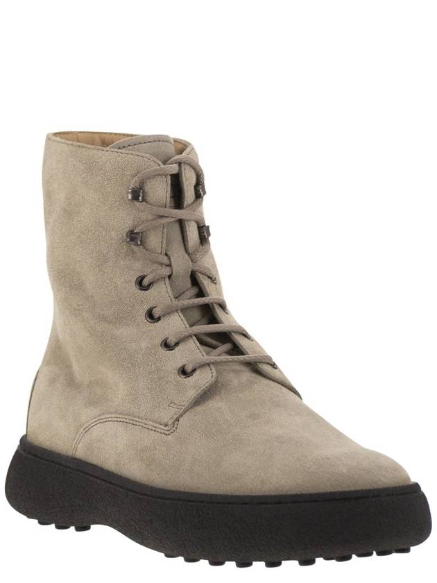 Suede lace-up boot - TOD'S - BALAAN 2