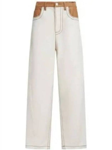 Color block denim pants snow PAJD0470Q0UTCZ8300W08 1221117 - MARNI - BALAAN 1