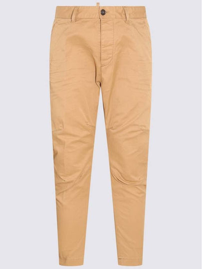 Cotton Sexy Straight Chino Pants Beige - DSQUARED2 - BALAAN 2