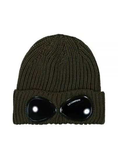 Extra Fine Merino Wool Goggle Beanie Ivy Green - CP COMPANY - BALAAN 2