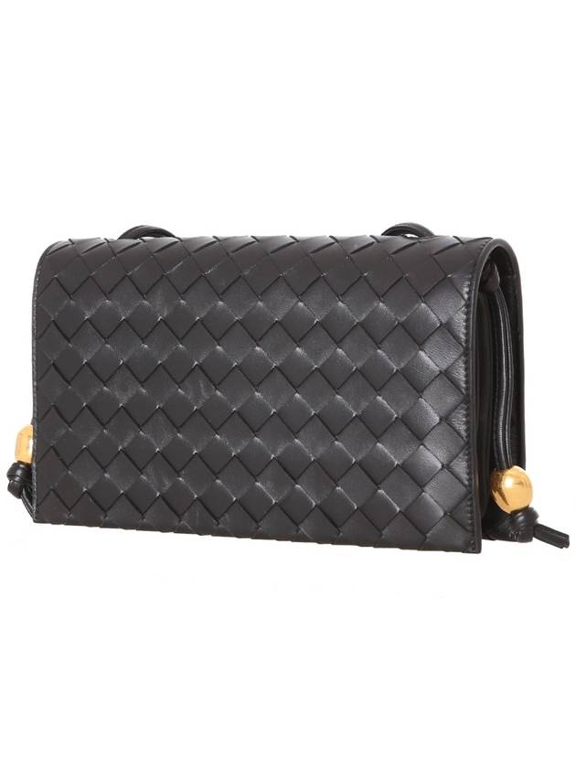 Intrecciato Strap Trio Shoulder Bag Black - BOTTEGA VENETA - BALAAN 3