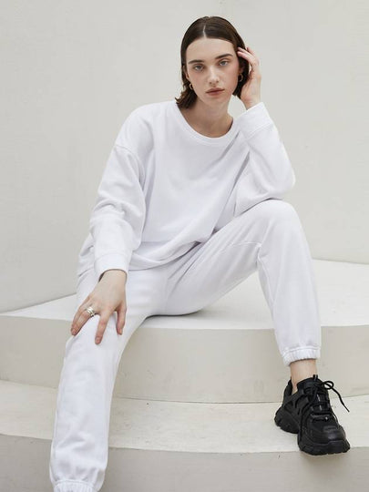 Classic Sweat Track Pants White - ARIFF - BALAAN 2