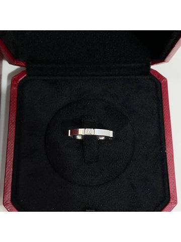 White Gold 1P Diamond Maiyong Panda Wedding Ring 52 - CARTIER - BALAAN 1