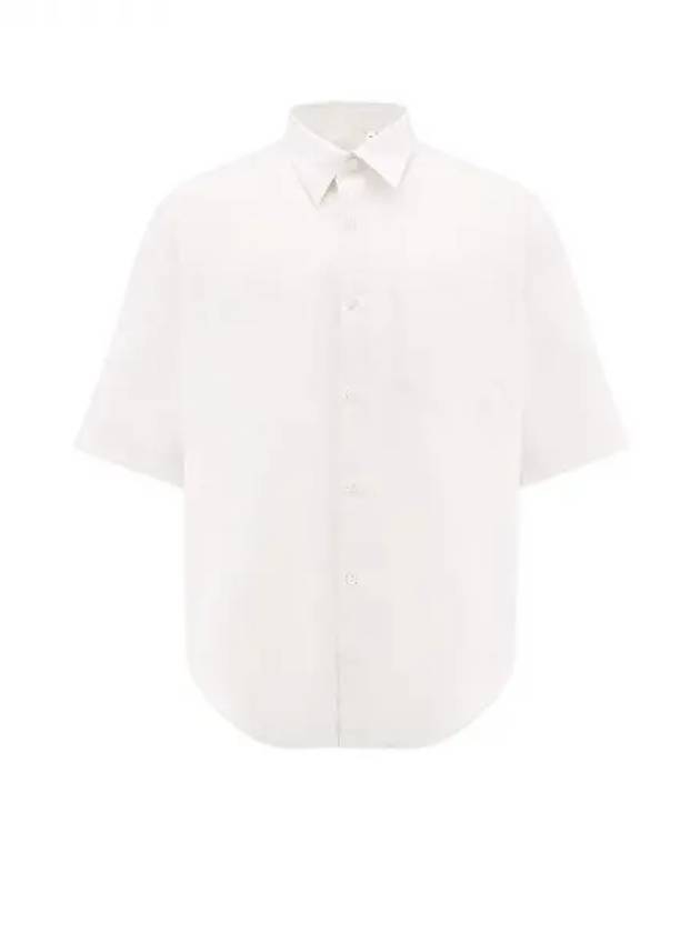 Ami patch pocket cotton short sleeve shirt 271495 - AMI - BALAAN 1