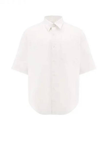 Ami patch pocket cotton short sleeve shirt 271495 - AMI - BALAAN 1