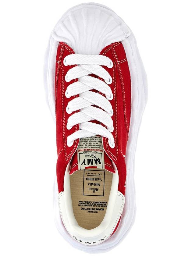 Blakey OG sole canvas low top sneakers red - MAISON MIHARA YASUHIRO - BALAAN 5