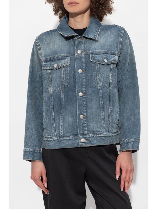 MM6 Maison Margiela Denim Jacket, Women's, Blue - MAISON MARGIELA - BALAAN 3