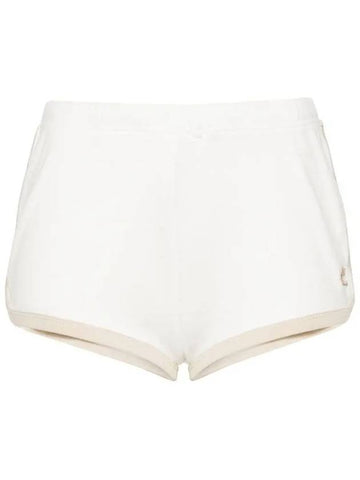 Courr ges Contrast Logo Patch Short Pants 124JSH037JS0070 B086 - COURREGES - BALAAN 1