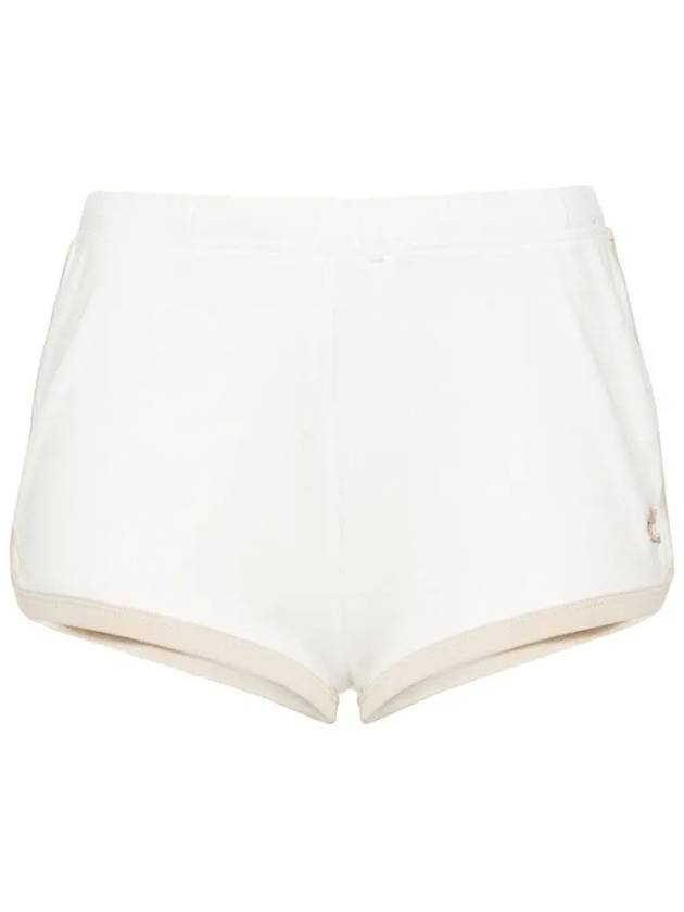 Courrèges Contrast Logo Patch Short Pants 124JSH037JS0070 B086 - COURREGES - BALAAN 1