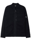 Men's Lens Wappen One Pocket Zip Up Jacket Black - CP COMPANY - BALAAN 2