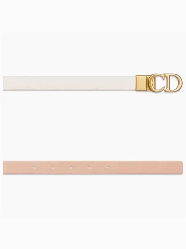 Saddle Reversible Belt Smooth Calfskin 20mm B0335CWGA M63E - DIOR - BALAAN 4