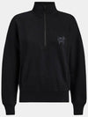 Women s Golf French Terry Quarter Zip Boxy Pullover GLM000029 ONYX - G/FORE - BALAAN 1