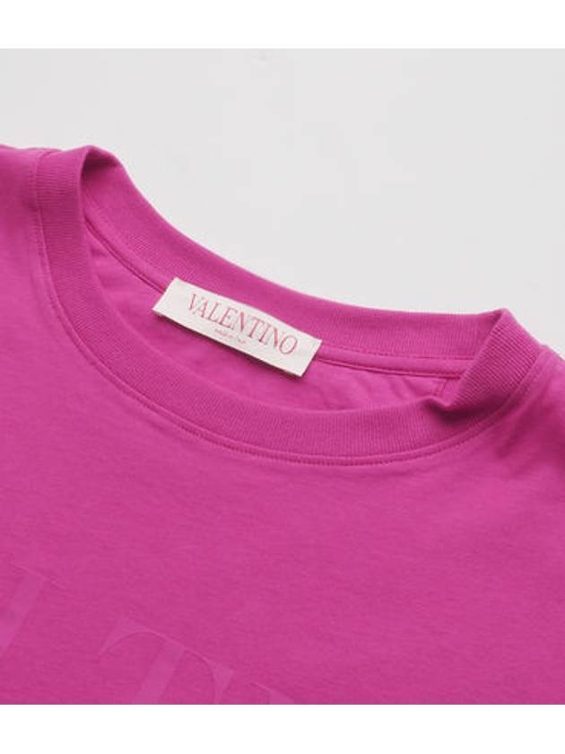 Garavani short sleeve t shirt 692541 Pink - VALENTINO - BALAAN 3