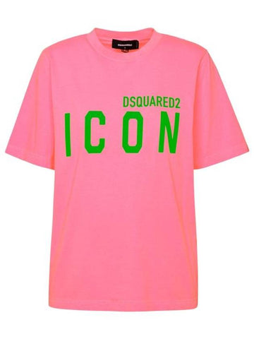 short sleeve t-shirt S80GC0067 S24692911 Fucsia - DSQUARED2 - BALAAN 1