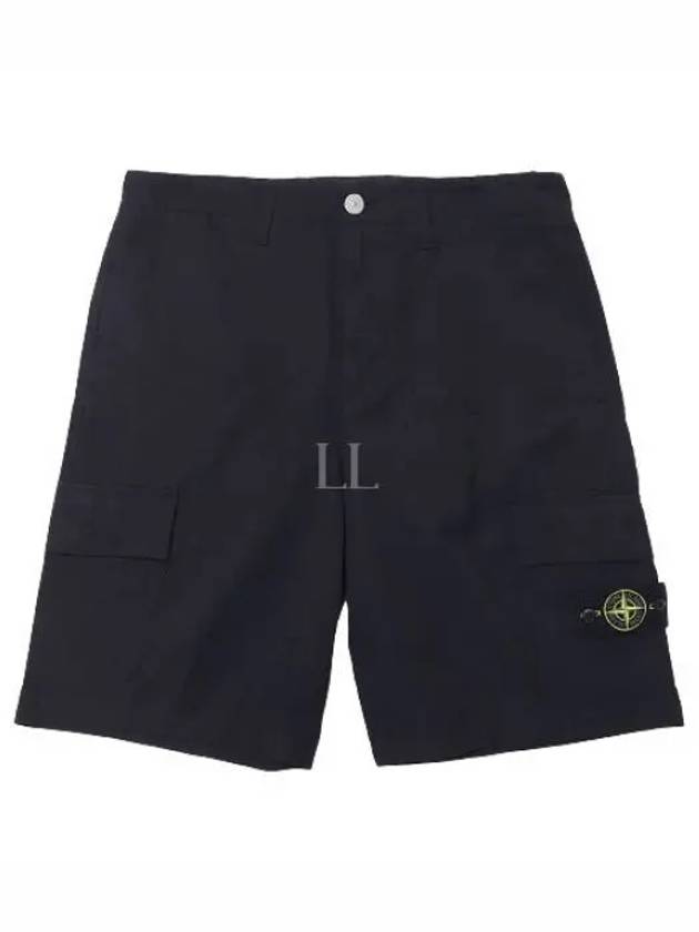 Bermuda Wide Leg Shorts Navy - STONE ISLAND - BALAAN 2