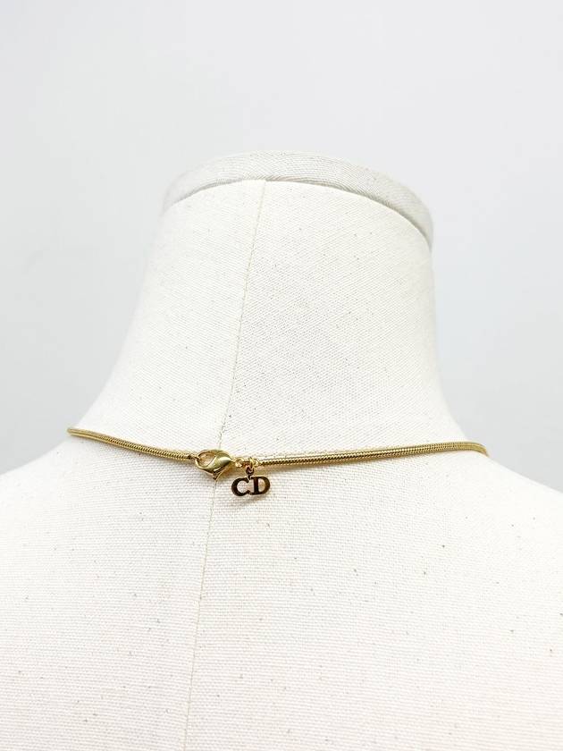 Gold initial necklace pendant 4VDIA21945 - DIOR - BALAAN 6