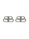 BB Logo Stud Earrings Silver - BALENCIAGA - BALAAN 2