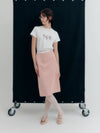 STRING SATIN HALF SKIRT PINK - CLAIR DE SAGE - BALAAN 2