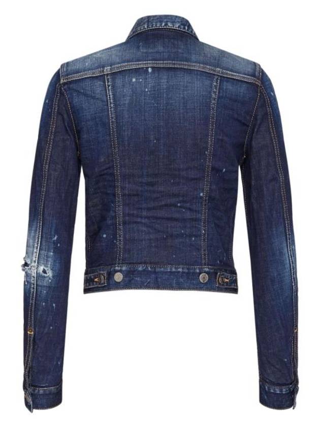 Dark CB Wash Classic Worker Denim Jacket Navy - DSQUARED2 - BALAAN 3