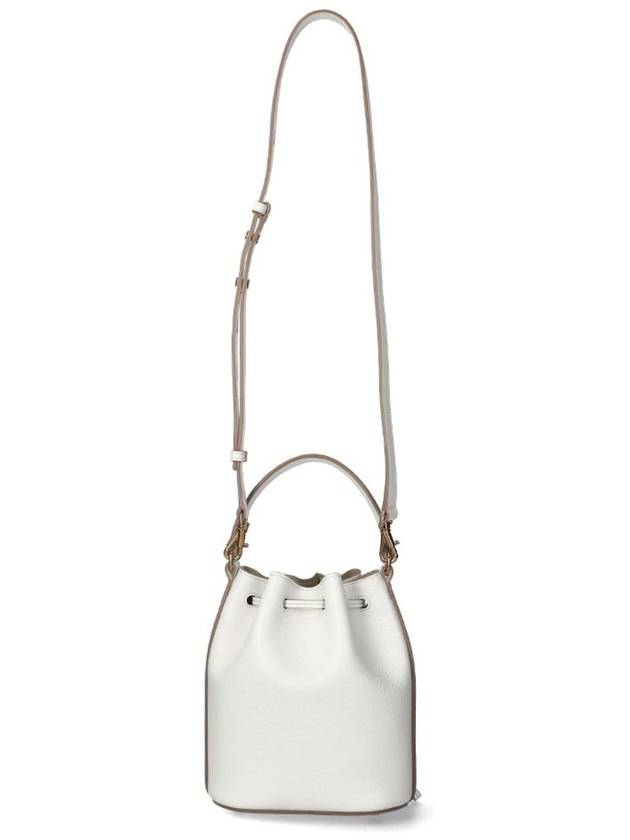 T Timeless Leather Micro Logo Bucket Bag White - TOD'S - BALAAN 5