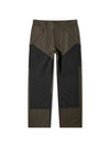 Contrast Cargo Straight Pants Khaki - ROA - BALAAN 1