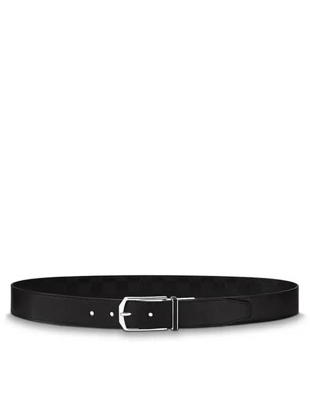 Slender 35MM Reversible Leather Belt Black - LOUIS VUITTON - BALAAN 4