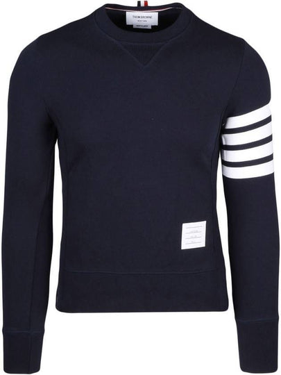 4 Bar Loopback Jersey Sweatshirt Navy - THOM BROWNE - BALAAN 2