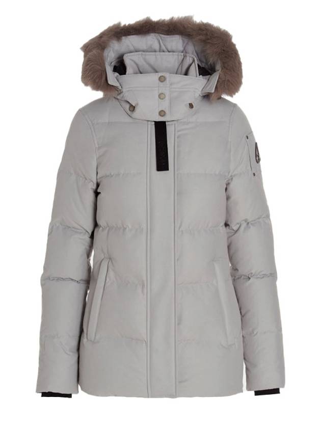 Women's Astoria Down Jacket Brown Fur White - MOOSE KNUCKLES - BALAAN 2