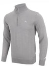 Kian Half Zip-Up Knit Top Melange Grey - J.LINDEBERG - BALAAN 2