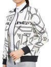 Women's Dialogue Stretch Bomber Jacket White - HORN GARMENT - BALAAN 7