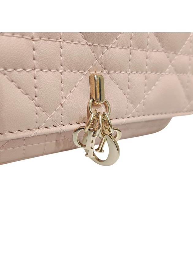 S0977ONMJ M413 Pink Cannage Lambskin Lady Phone Pouch Chain Bag - DIOR - BALAAN 7