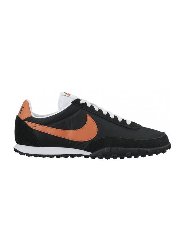 Waffle Racer 17 Low Top Sneakers Black Orange - NIKE - BALAAN 1