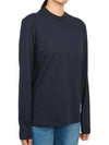 Women's Organic Cotton Long Sleeve T Shirt 3 Pack Navy - JIL SANDER - BALAAN 6