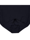 Heart Embroidered Logo Crew Neck Knit Top Navy - AMI - BALAAN 9