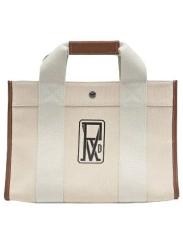 Medium Traveler Tote Bag White Handbag - RUE DE VERNEUIL - BALAAN 1