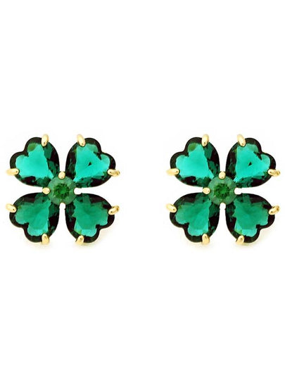 Idyllia Stud Earrings Green - SWAROVSKI - BALAAN 2