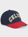 Cotton College Ball Cap Navy Red - CELINE - BALAAN 2