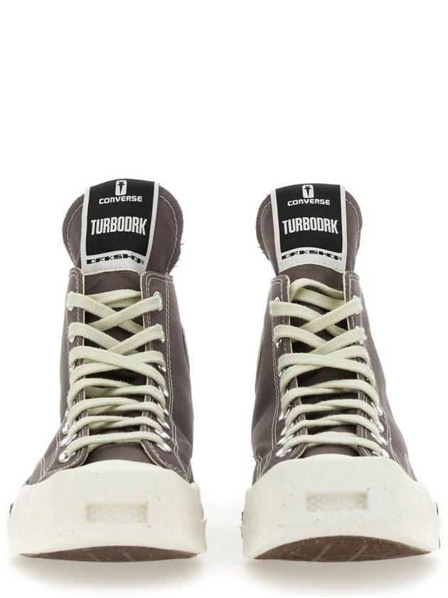 Laceless High Top Sneakers Grey - RICK OWENS - BALAAN 3