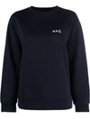 Evy Small Logo Crew Neck Sweatshirt Navy - A.P.C. - BALAAN 1